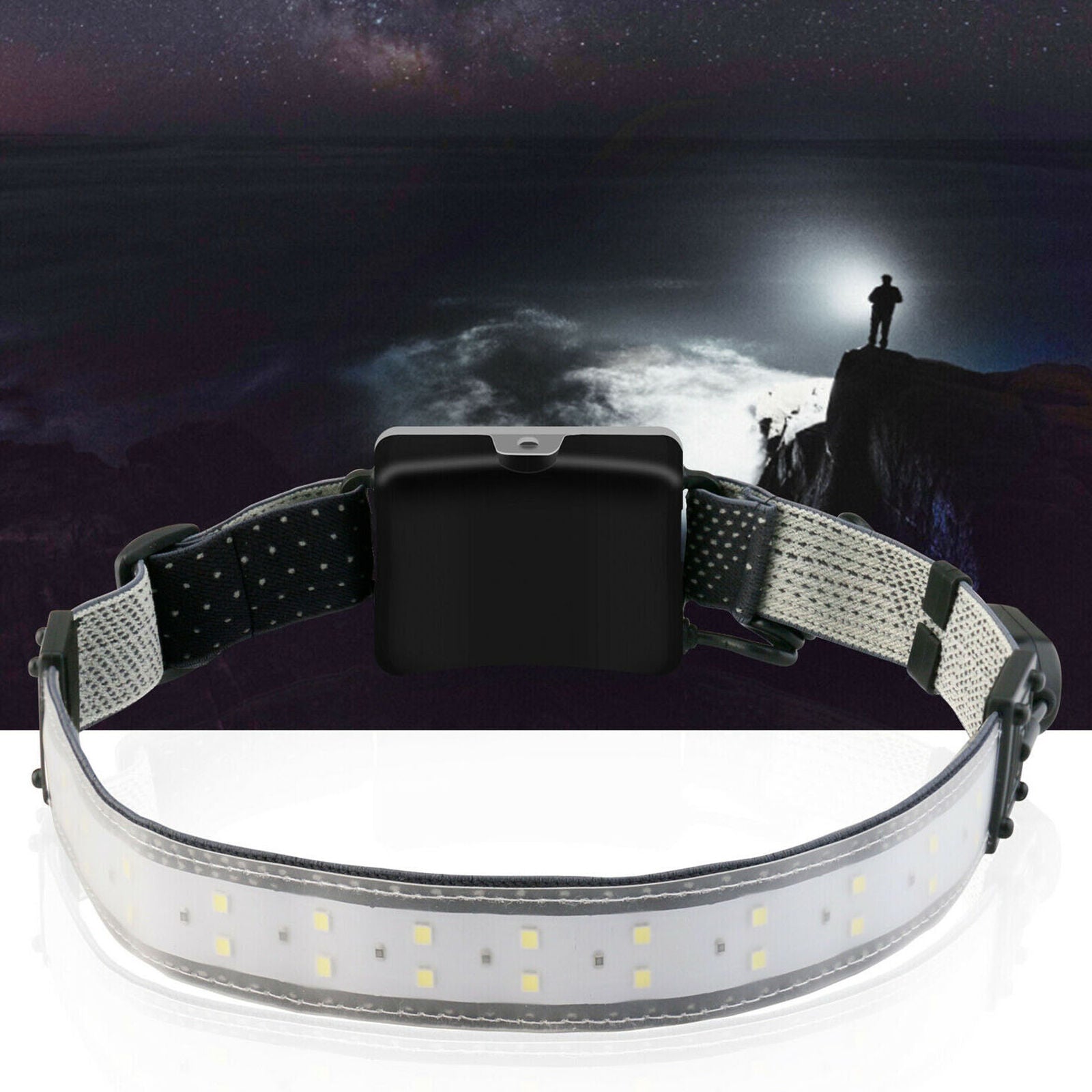 LED Headlamp Flashlight Head Torch Light 3 Mode Adjustable Head Lamp Waterproof