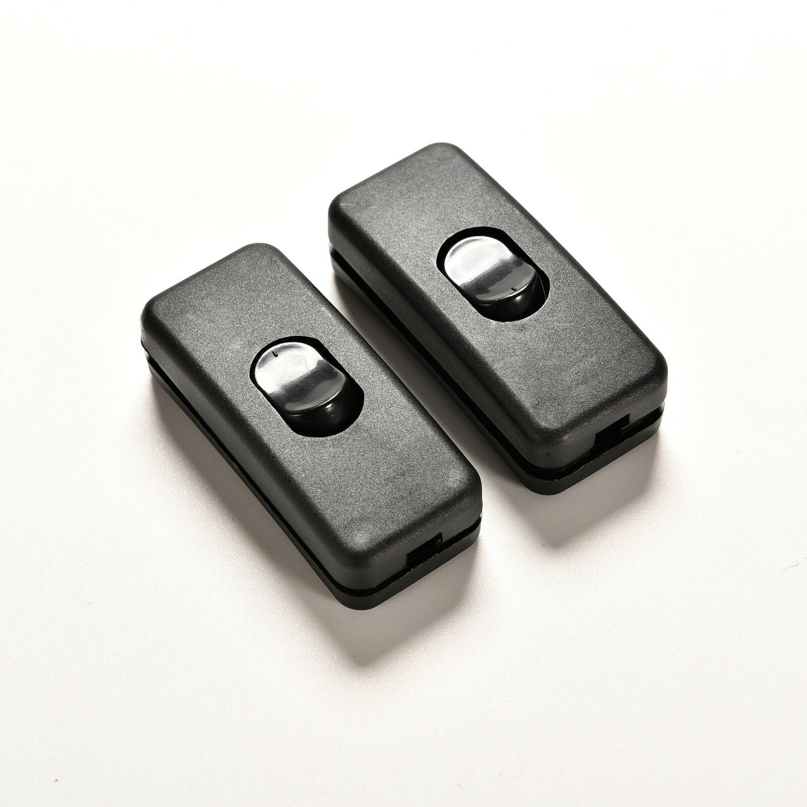 Black Room Indoor AC 250V 2A Single Pole On/Off in Line Cord Switch 2pcs Lt