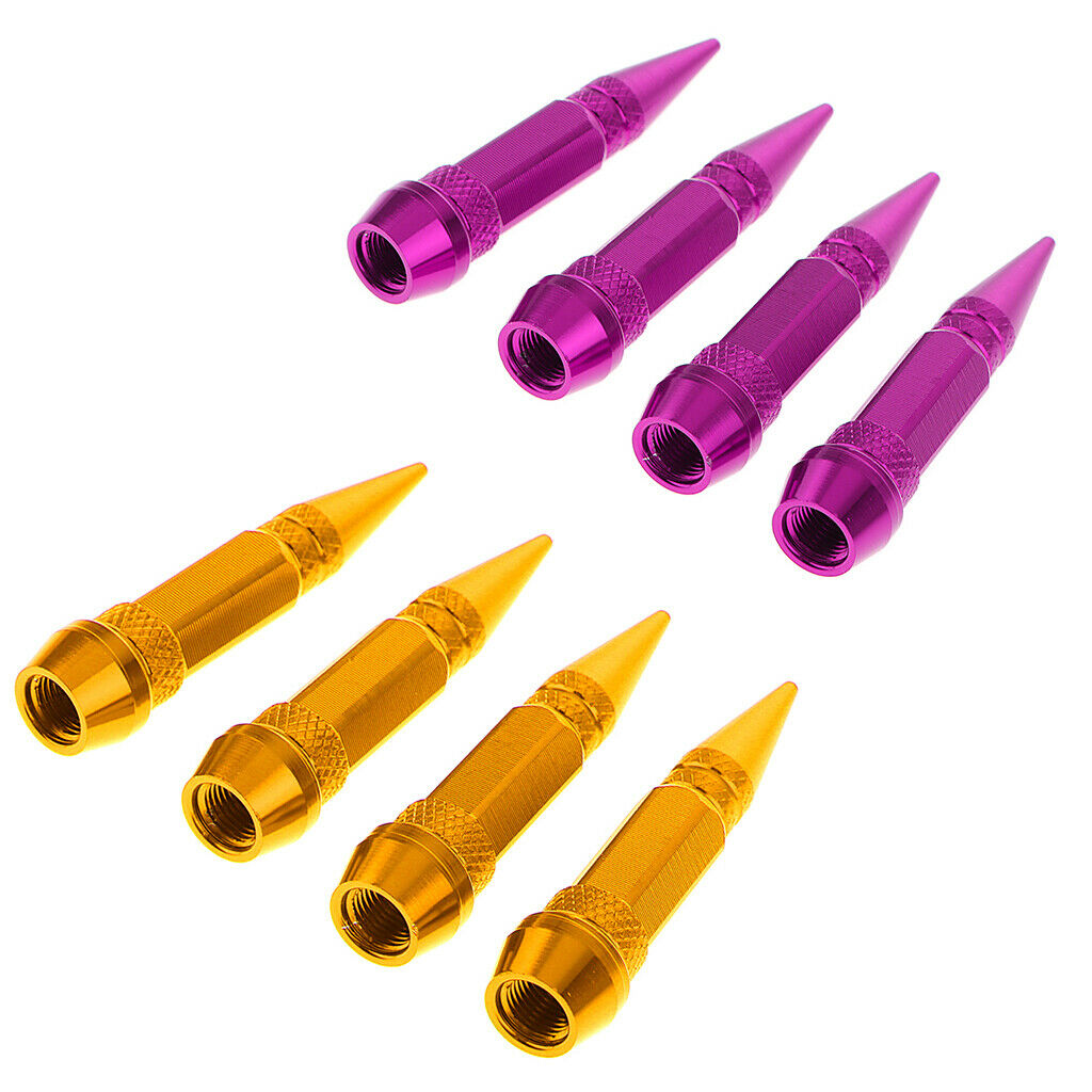 8pcs Tire Wheel Valve Air Stem Stainless Steel Air Cap Cover for Car Truck