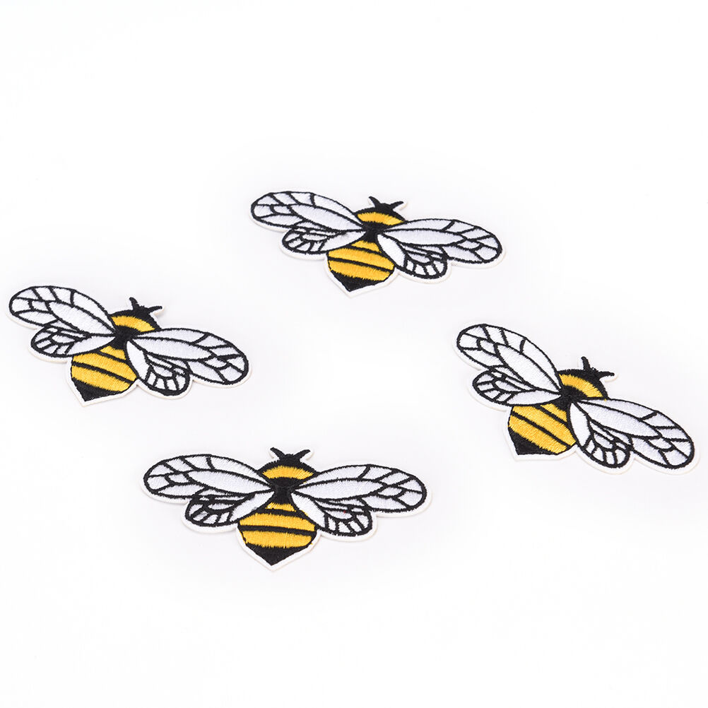Fashion bee embroidered sew iron on patch badge fabric bag clothes appliqu.l8