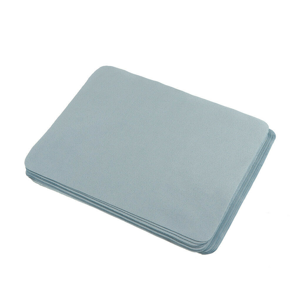 20 Pieces Microfiber Glasses Screen Lens Eyewear Cleaning Cloth Blue