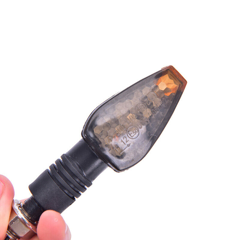 1Pair Universal Flashing Turn Signal Motorcycle LED Blinker Indicator Tai.l8