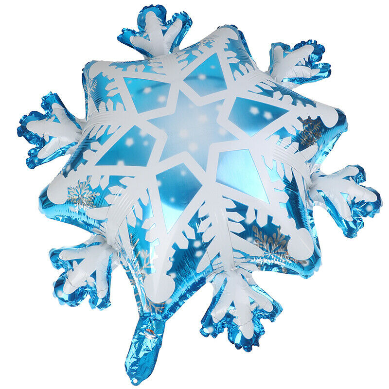 27" Christmas Supplies Foil Balloons Snowflake Winter Ballon Ice Snow Kids To TH