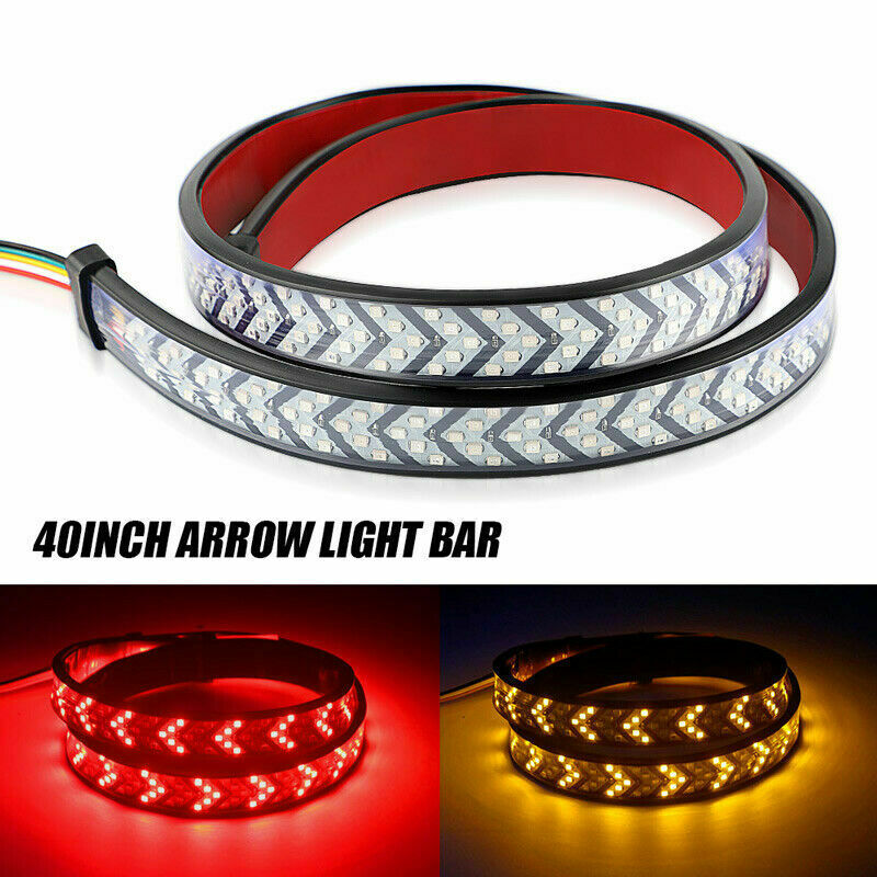 40" LED Truck Tailgate Light Bar Strip Reverse Brake Tail Flowing Turn Signal