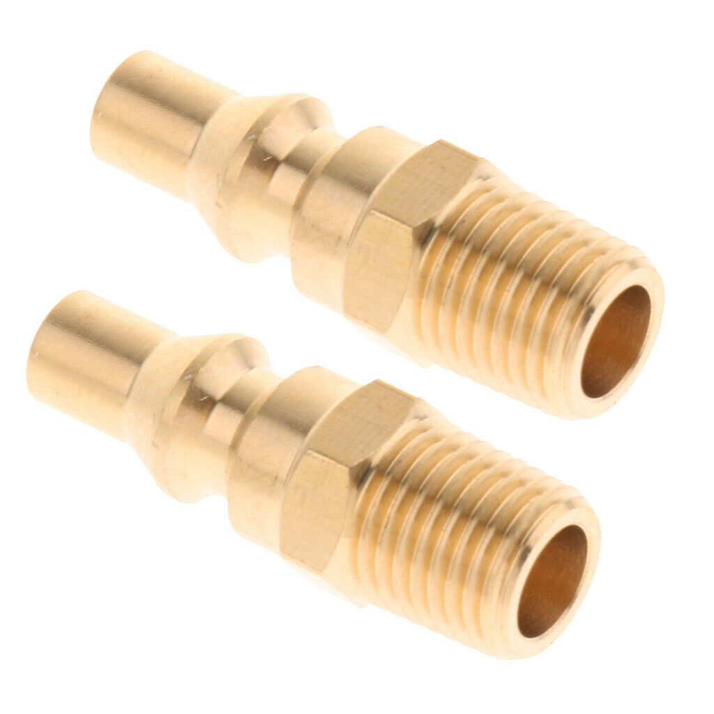 2x Propane Gas Adapter LP Natural Gas Quick Connector Mall Plug Accessories