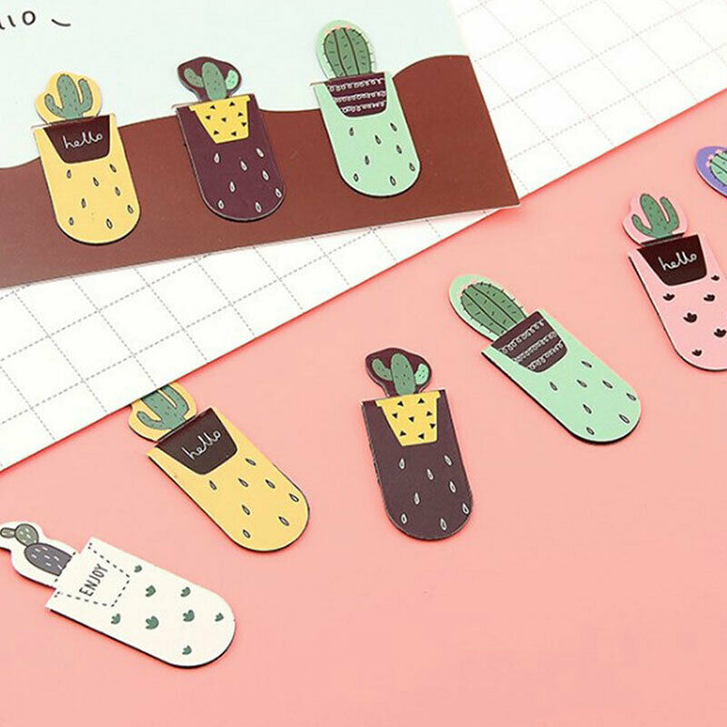 1set/3pcs Fresh Cactus Books Marker of Page Stationery School Office Supp.l8
