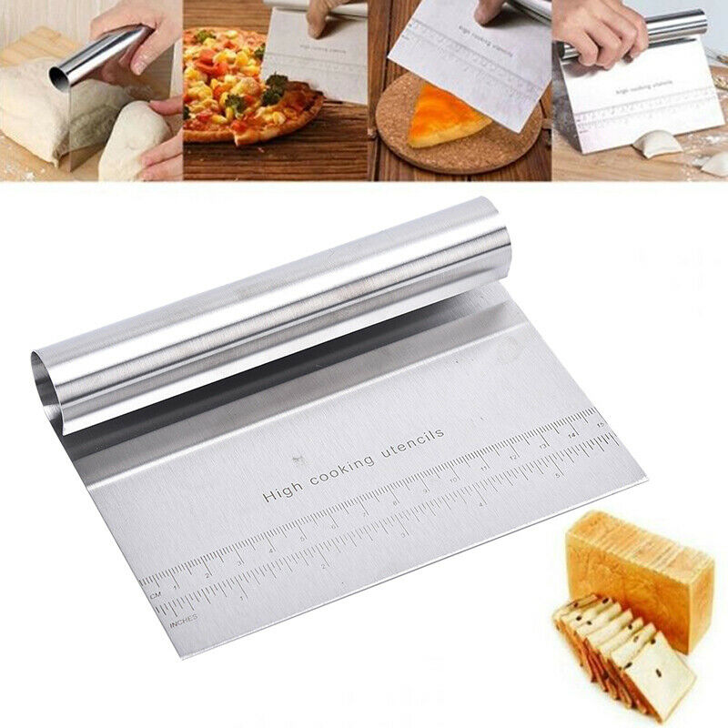 1Pc Stainless Steel Dough Scraper Cutter Cake Decorating Baking Pastry To.l8