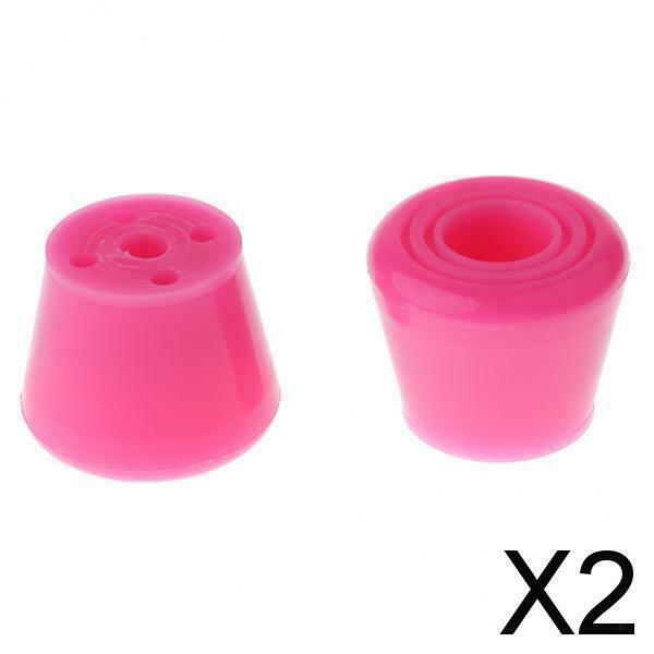 2X 2pcs PU Roller Skates Toe Stops Inline Skates Ice Skates Accessories Pink