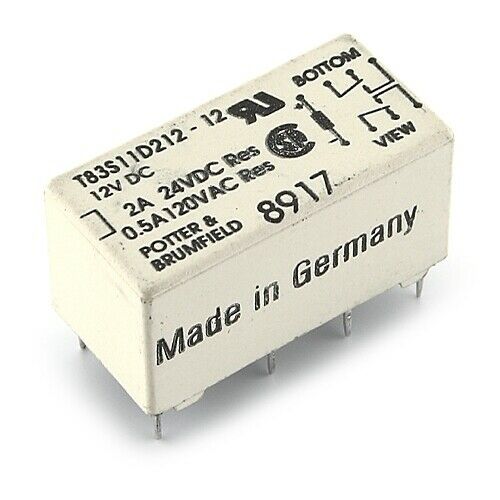 [3pcs] T83S11D312-12 Relay 12VDC 2A Coil 590R THT