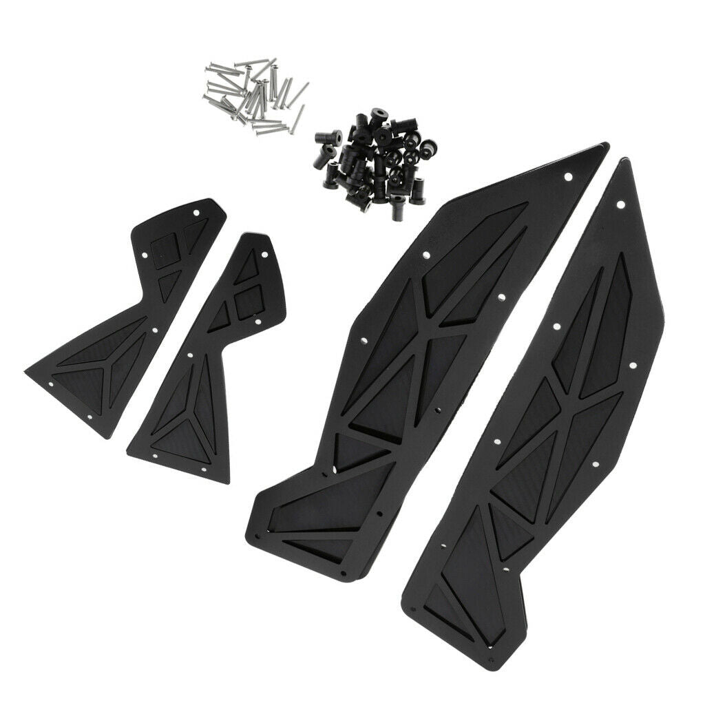 1 Pack Black Motorcycle Mats Footrest Pedal For YAMAHA NMAX155 125 155 15-19