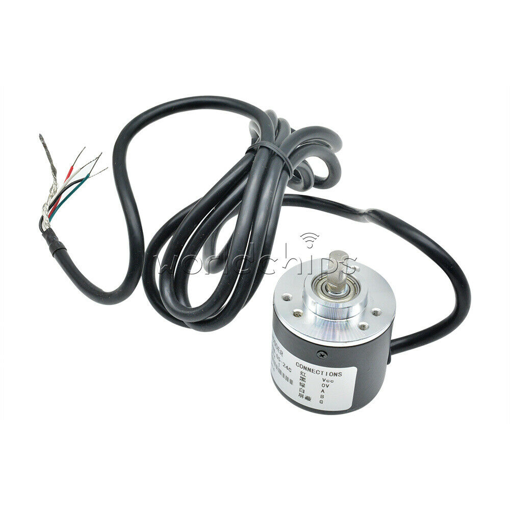 5V-24V Encoder 600P/R AB 2 phase 6mm Shaft Incremental Rotary Encoder