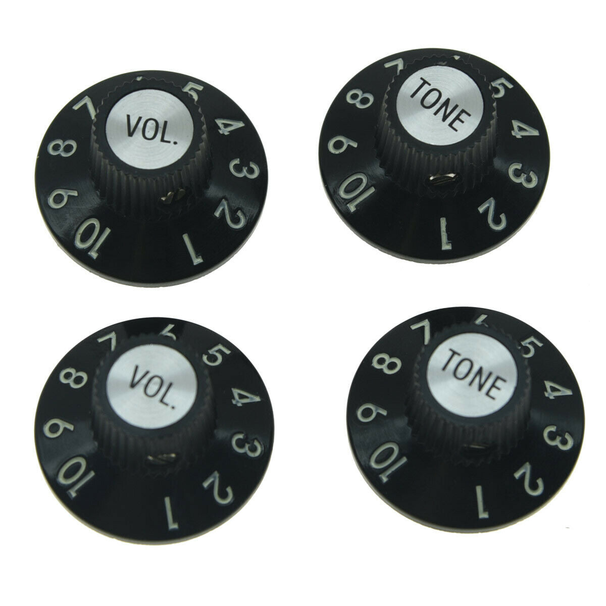 Guitar Witch Hat Knobs 2 Volume 2 Tone for Fender 72 Telecaster Custom