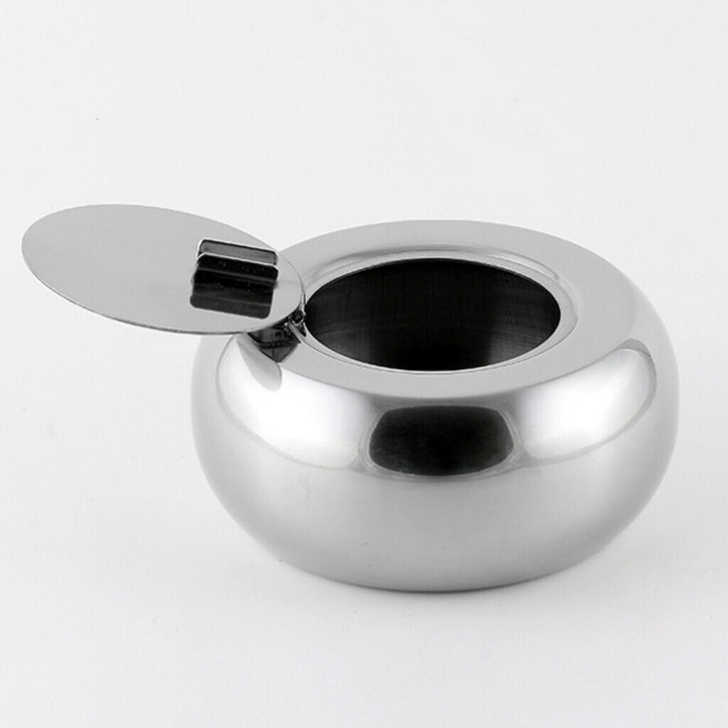 2x Cigarettes Ashtray Ash Tray for Cars Windproof Portable Home Office Round