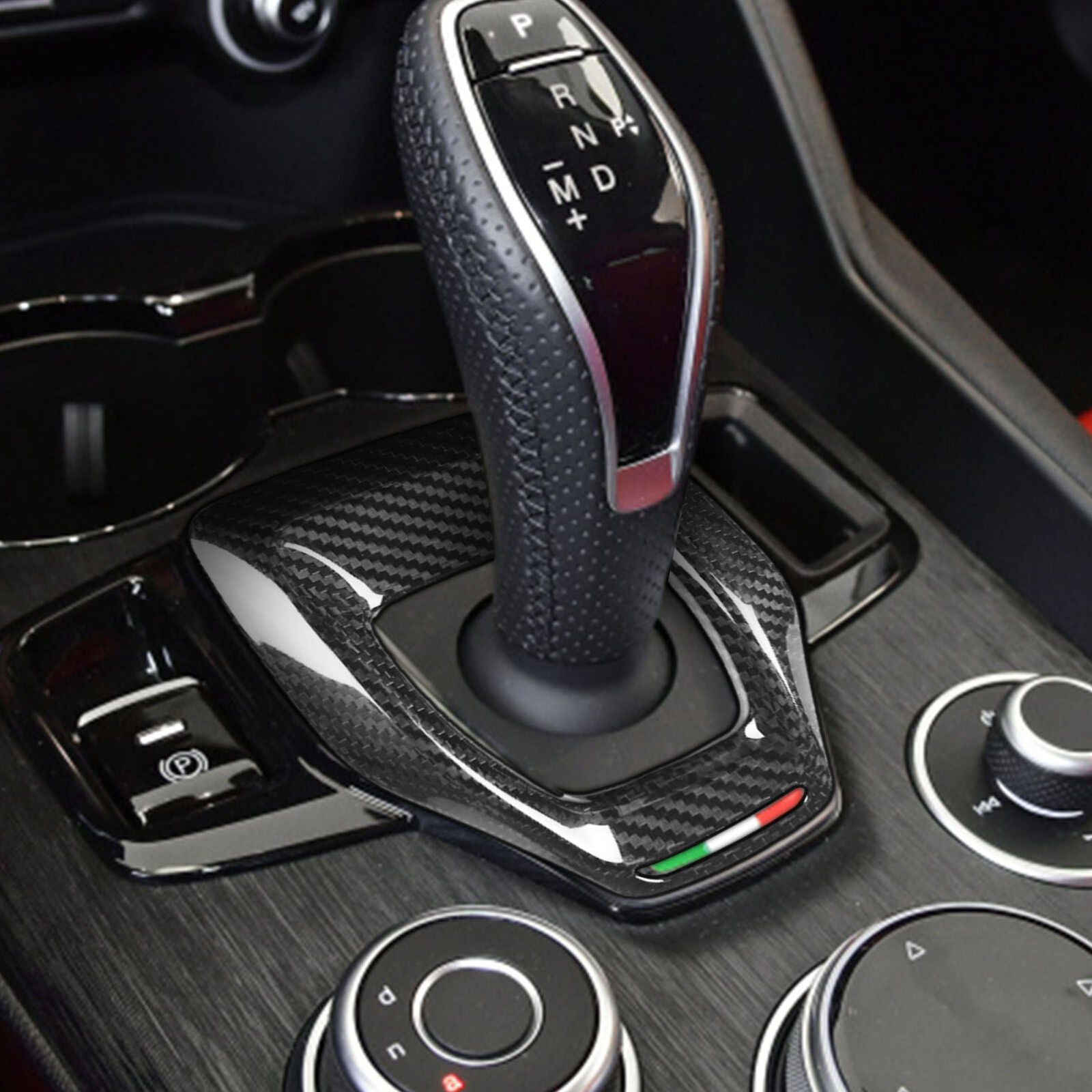 Middle Console Gear Shift Trim For Alfa Romeo Giulia/Stelvio 2020-2021 Fitting