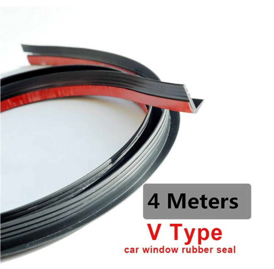 4M Car Window Sealant weatherstrip V Type Car Door Glass Auto Rubber Seals