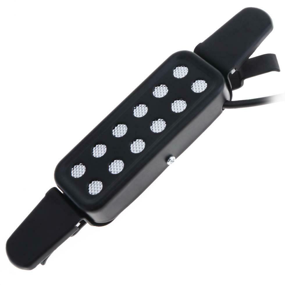 12Hole Acoustic Guitar Sound Pickup Microphone Portable Free Opening Amplifier