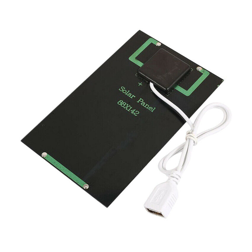 Portable Travel 2W 5V USB Solar Panel Charger USB Port Cellphone Solar Generator