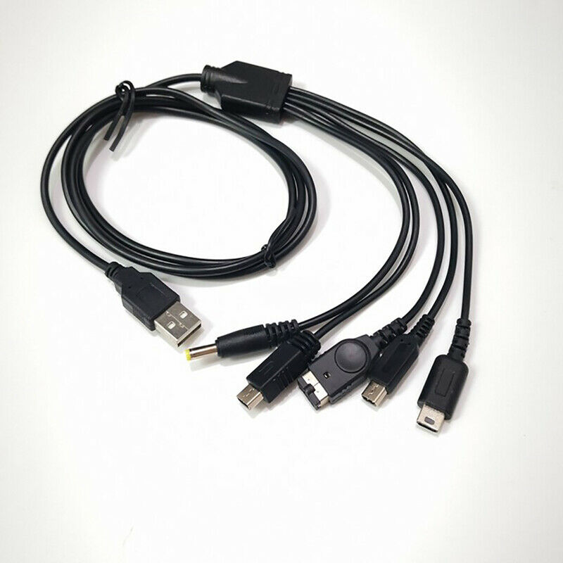 5 in1 USB Multi-Function Charger Charging Cable Cord fit for Game cons LpD TL