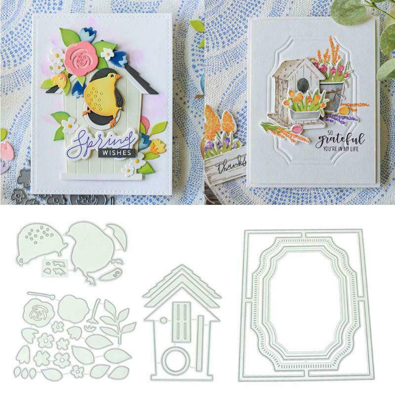 Bird House DIY Metal Cutting Dies Stencil Scrapbooking Album Paper Card Decor
