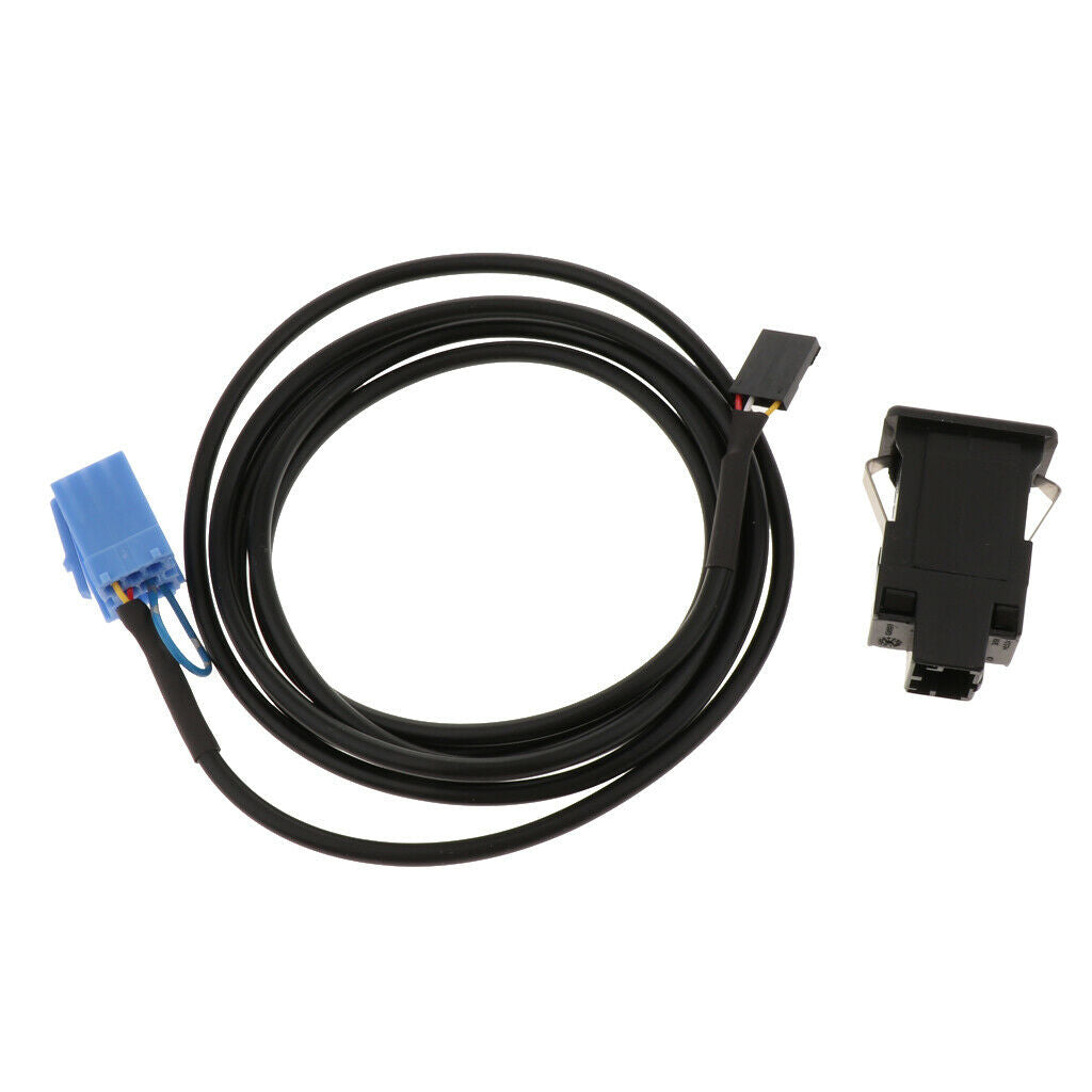 Female AUX In Audio Adapter Cable for VW for AUDI Length:152cm