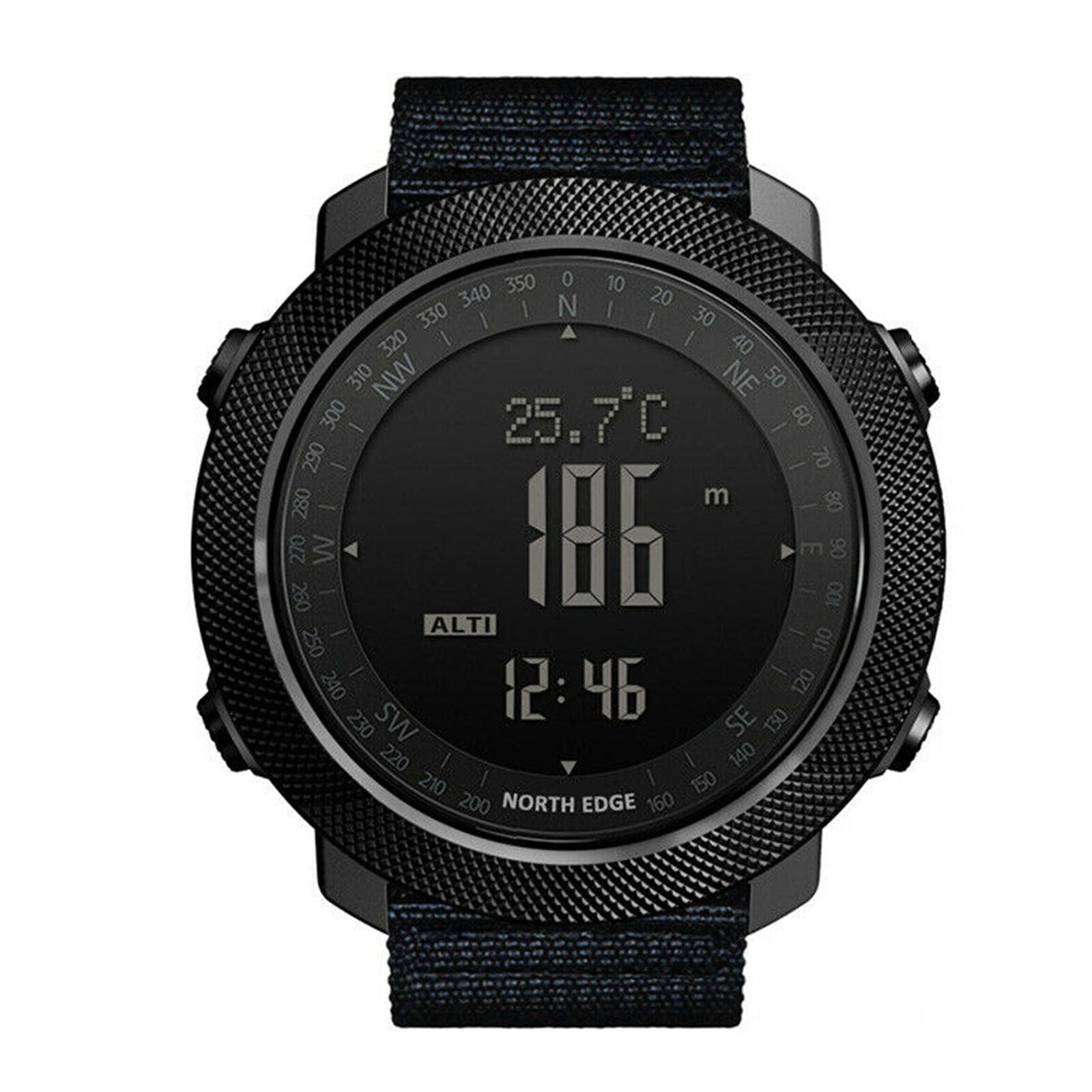 Mens Military Digital Sports Watch Waterproof Compass Barometer Hours