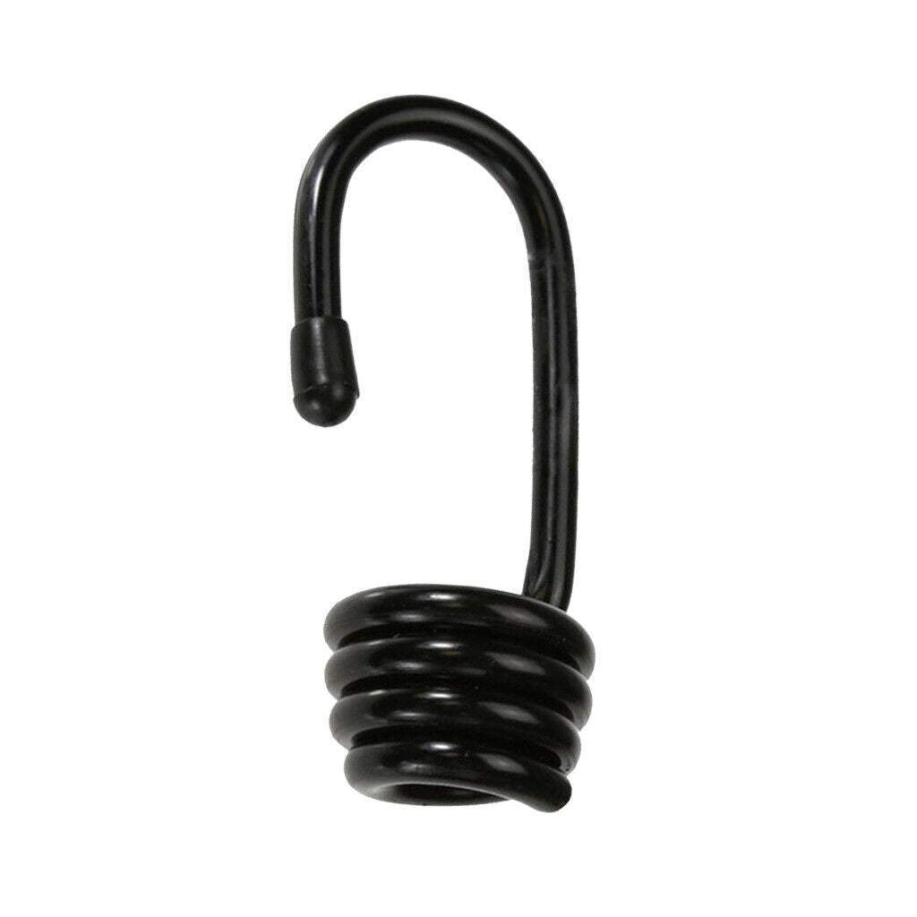 30x Heavy Duty Metal Bungee Shock Cord Hook Spiral for 10mm Luggage Straps