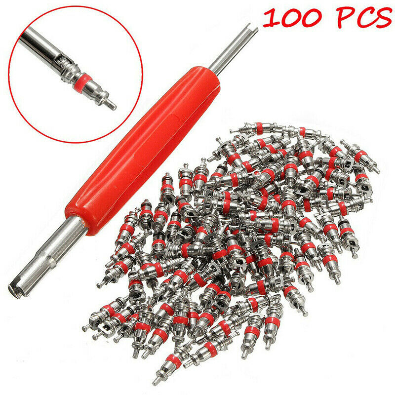 100Pcs Car Truck Replacement Tire Tyre Valve Stem Core Part With WrYXAU FT