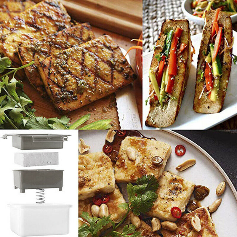 Gray Tofu Press Marinating Dish Removes Moisture From Tofu AutomaticallyBDAU