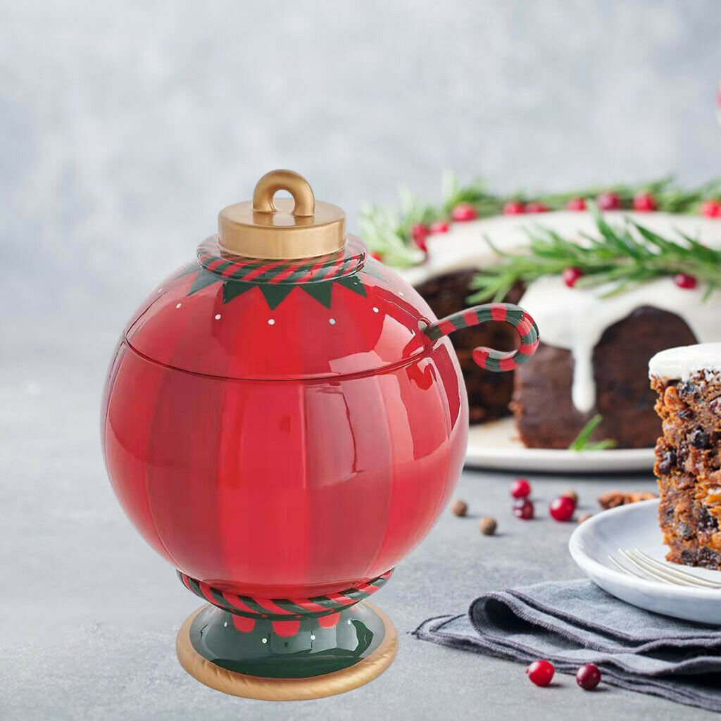 Christmas Snacks Jar Cookie Sugar Storage Container for Kitchen Chocolate