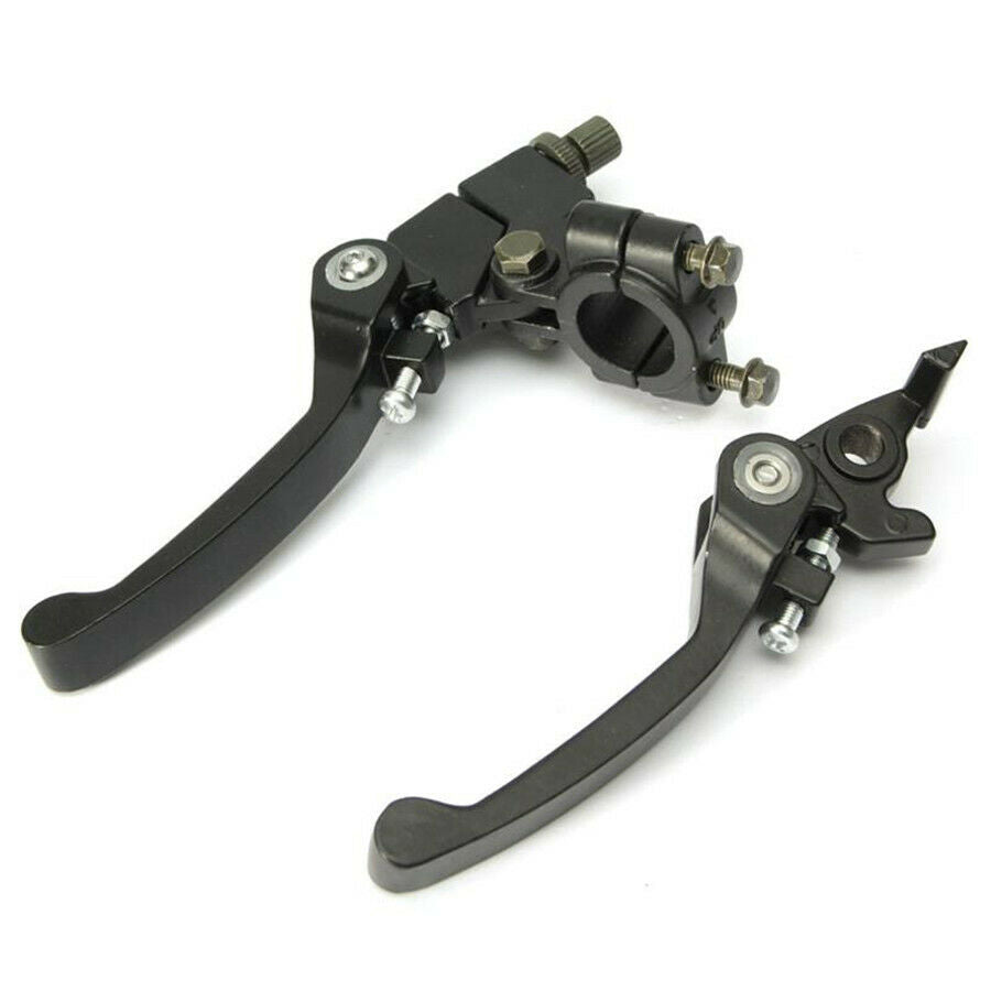 1 Pair 22mm Aluminum Black Folding Clutch Lever & Brake Lever Reduce Breakages