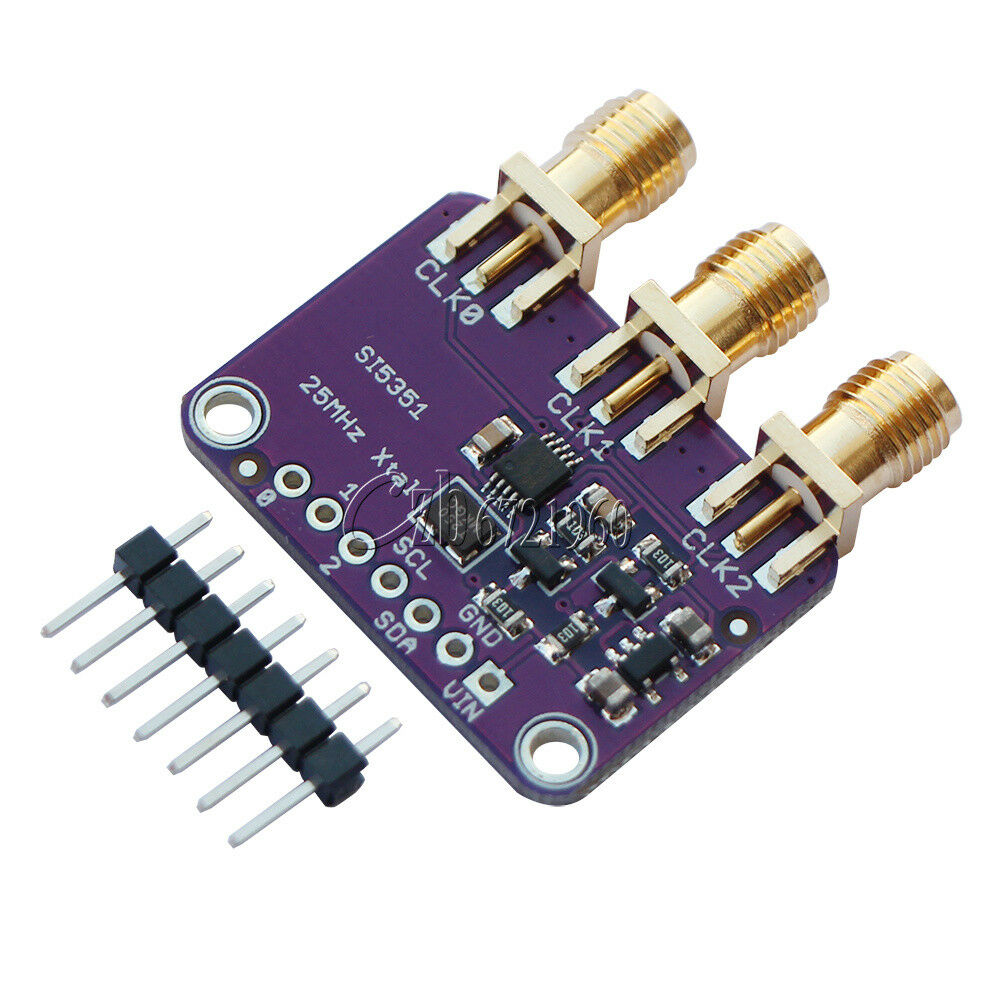 Si5351A Signal Generator Clock Breakout Board 3.3/5V 25MHz 8~160MHz for Arduino