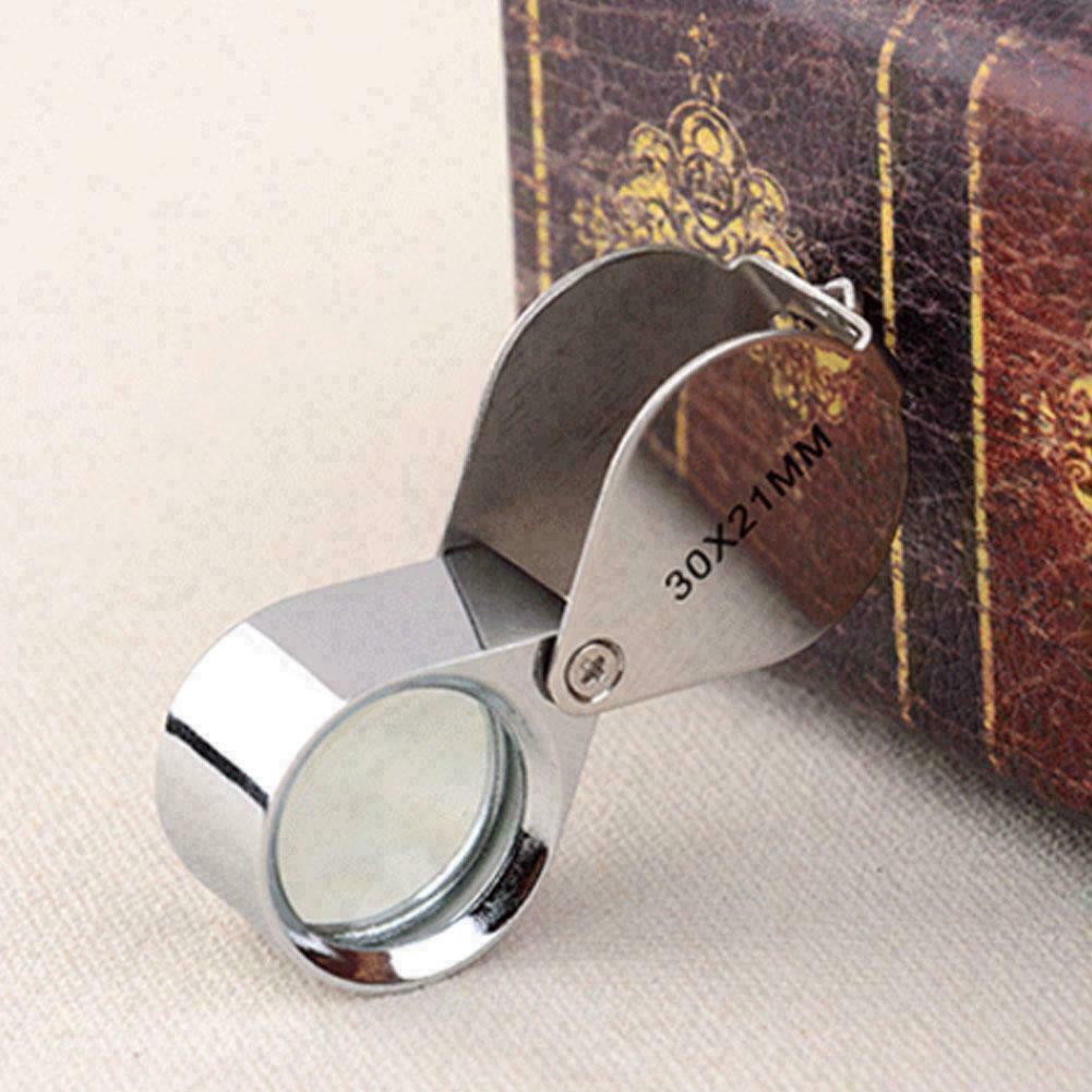 Pocket Jewellers Eye Loupe Magnifier Jewelry Magnifying x Jew O9Z5 21mm X8F8
