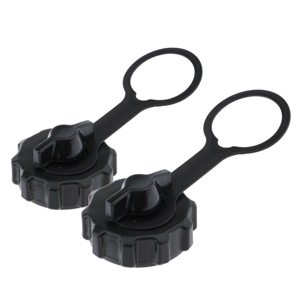 2x Outboard Engine Fuel Tank Cap Plastic Cover Black 4/5/ 6  Marine Boat Tank
