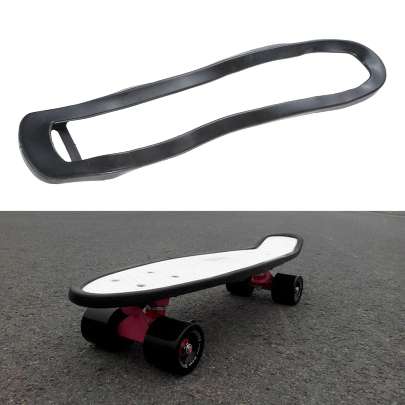 Skateboard Deck Guards Rubber Shock Absorbing Protector Durable for Boys