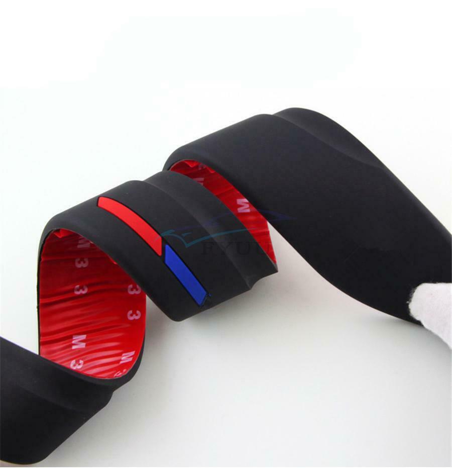 4PCS 7MM Waterproof Black PVC Side Line Threshold Body Shape Decorative Cover