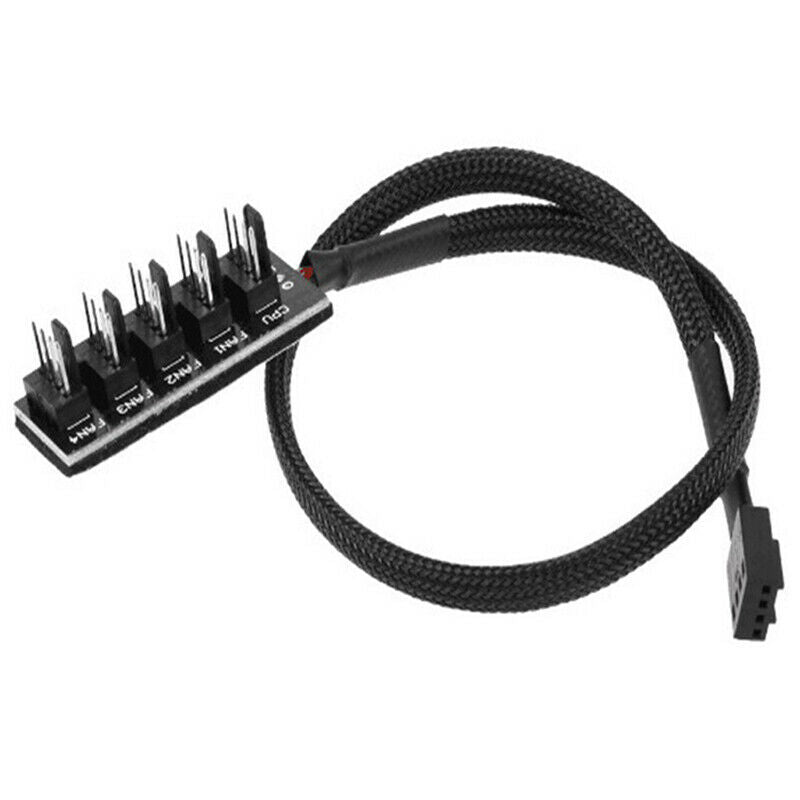 Host PC HUBPower Cable 1Female to 5Male 4Pin Splitter Cable for PWM Cooli.l8