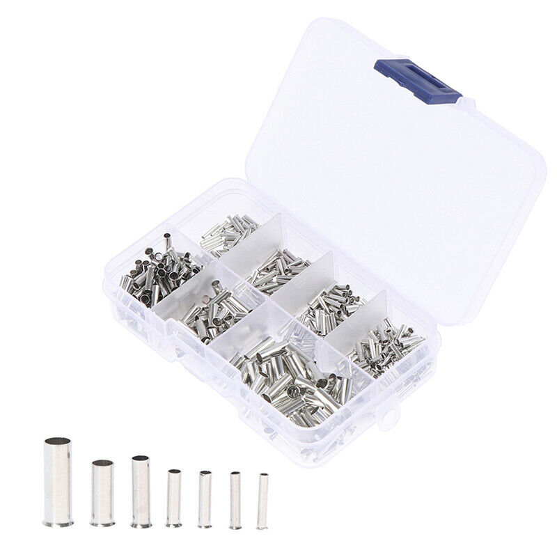 600Pcs 0.5-6.0mm2 Bootlace Ferrules Cord End Electrical Cable Crimp Terminal LS