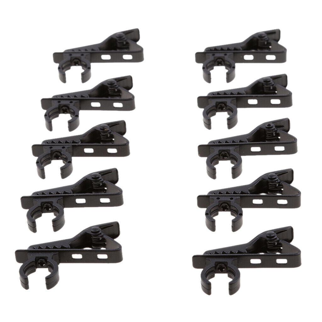 10Pack Mini Clip-On Microphone Holders Mic Lapel Tie Clip Replacement 12mm