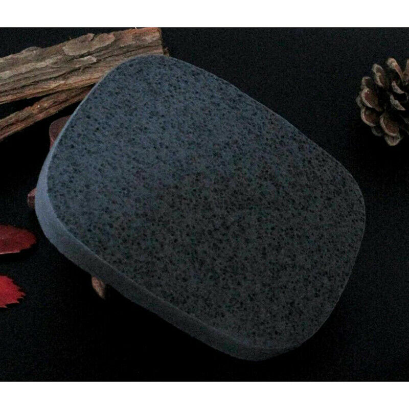 2pcs Natural Black Bamboo Charcoal Face Sponge Wood Fiber Face Wash Clean-Sponge