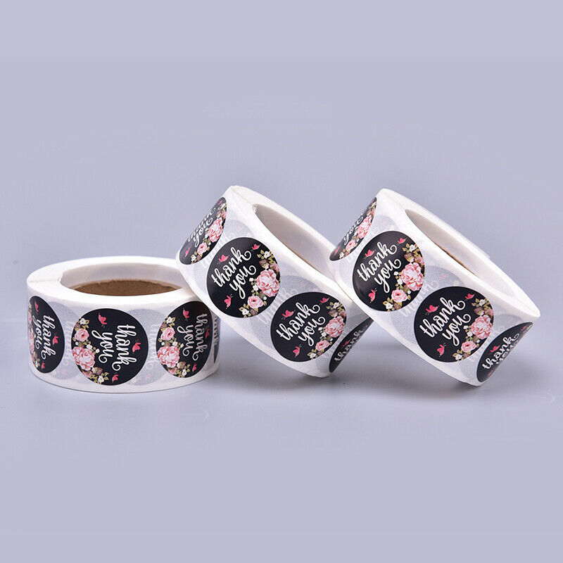 500PCS/Roll Stickers Seal Labels Handmade Custom Thank You Stick.l8