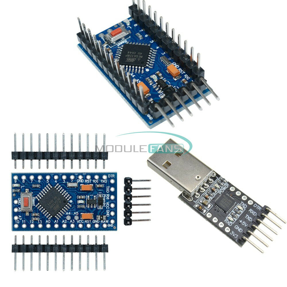 CP2102 USB 2.0 to UART TTL Module+Pro Mini atmega328 3.3V 8M Compatible Arduino