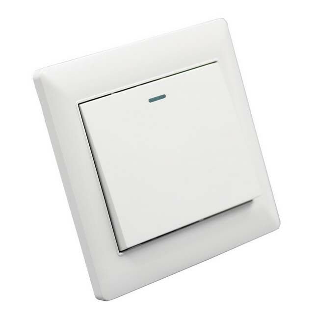 1x Universal 10A Power 1 button Wall Plate Light Lamp Bulb Switch Socket Panel
