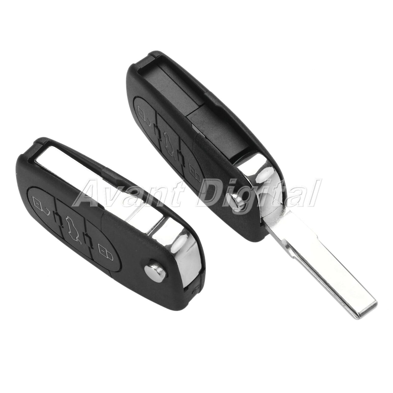 2Pcs Remote Key 315MHz 4 Buttons 4D0837231P Fit For 97-00  A8 00-05  S4