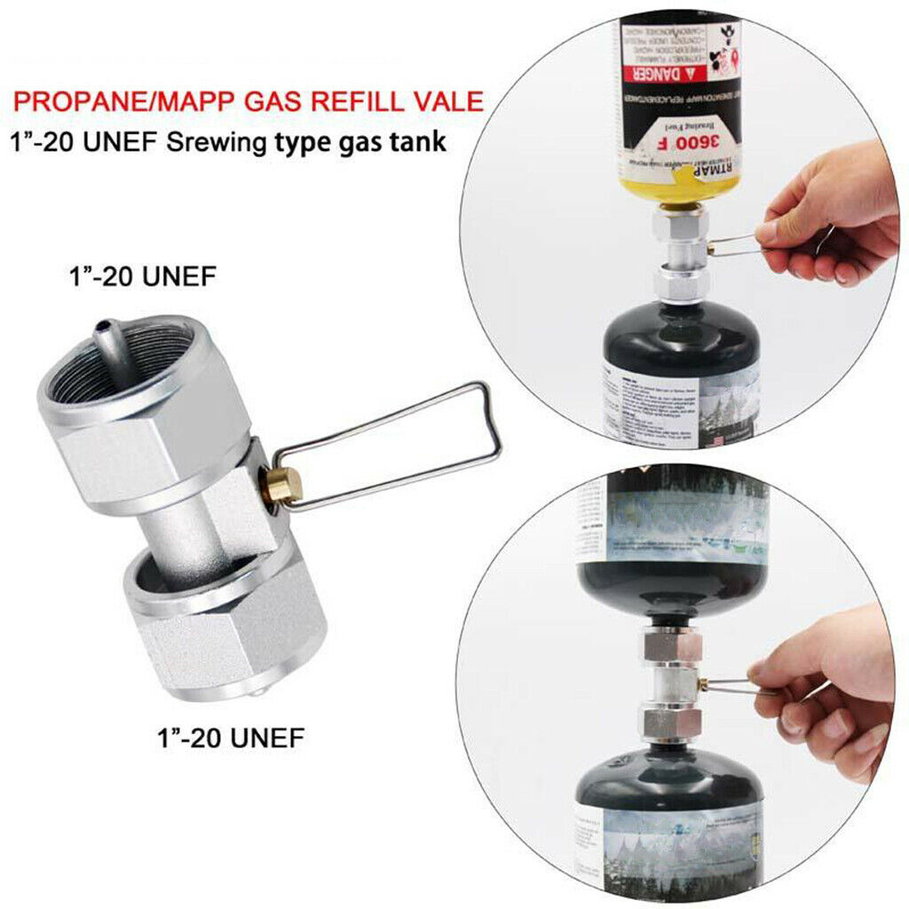 Propane Refill Adapter Gas Cylinder Tank Coupler Camping Hunting Cook Tools
