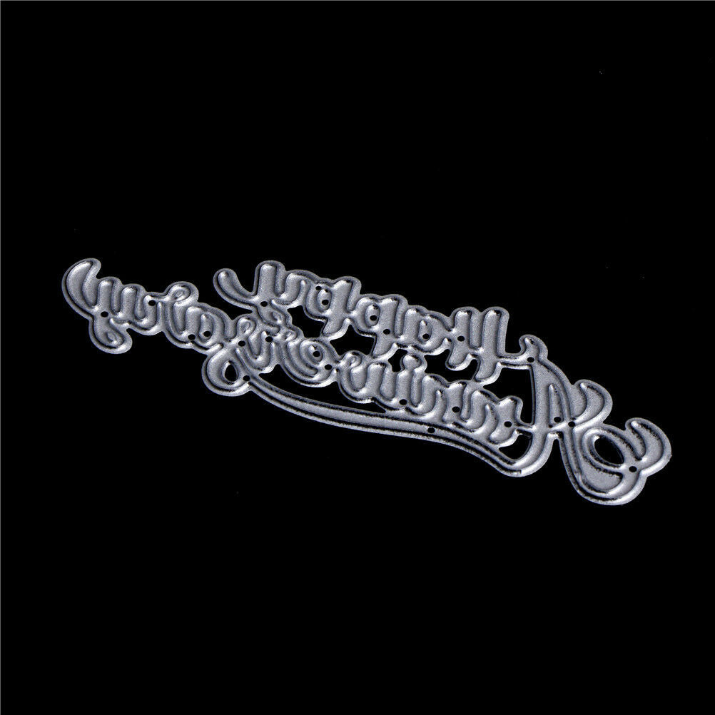happy anniversary Metal Cutting Dies Stencil Scrapbooking Photo Album Deco.l8