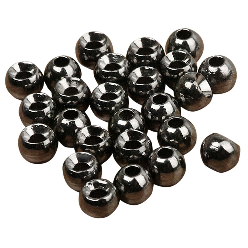 50pcs / set   Fly   Tying   Tungsten   Beads   Slotted   Tungsten   Bead