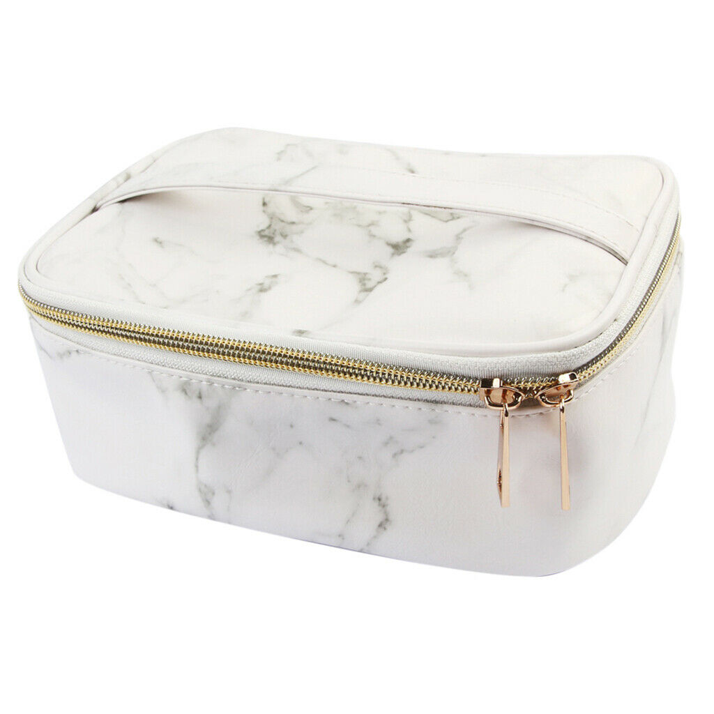 Travel PU Makeup Cosmetic Storage Bag Multi-Function Toiletry Case Organizer