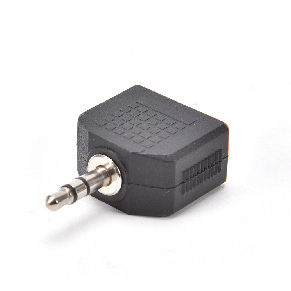 2PCS Audio 3.5mm Jack Male to Double AUX Female Headphone Y Splitter Adapt.l8