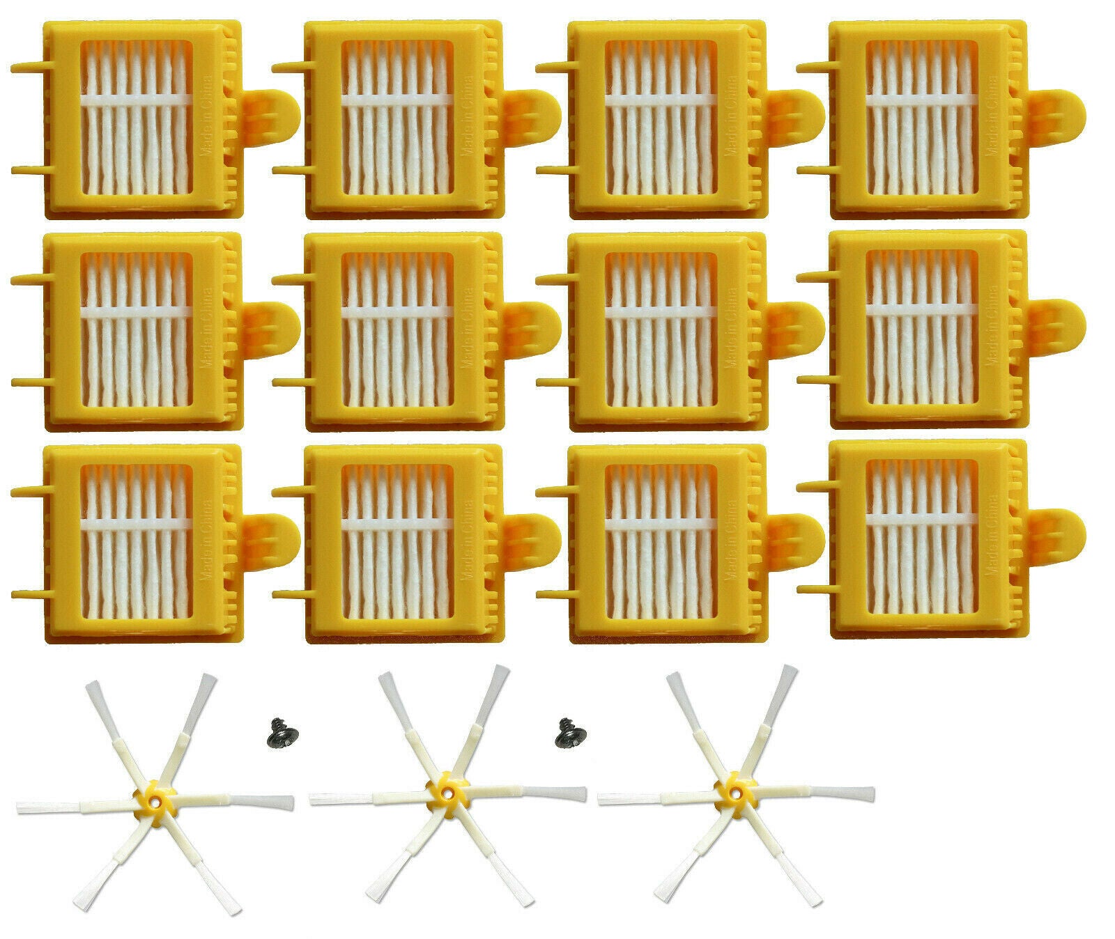 12 Hepa Filter Brush 6 armed Side for iRobot Roomba 700 Series 761 770 780 790