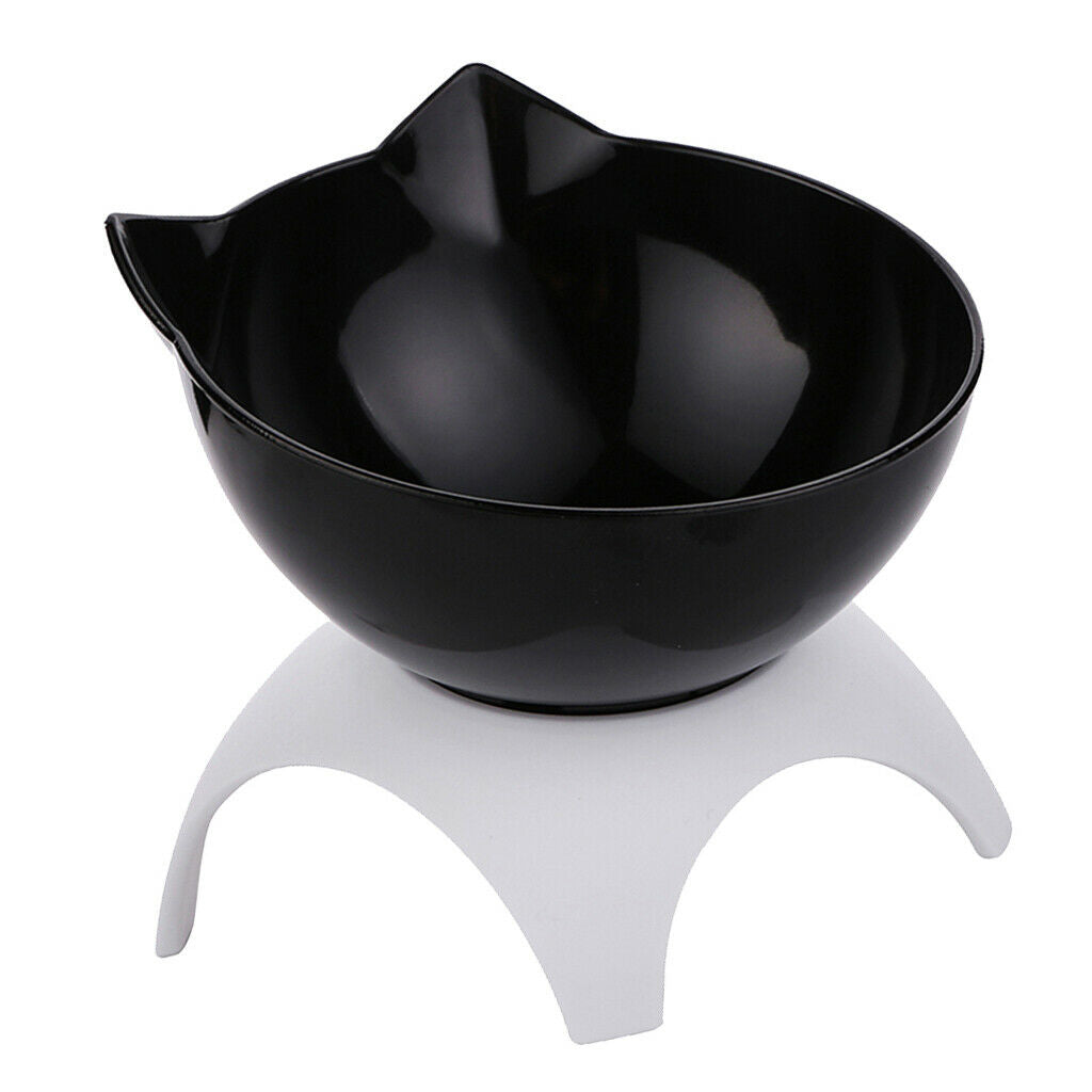 4x Cat Elevated Water Bowls Raised Food Feeder w/ Stand Small Pet Kitten